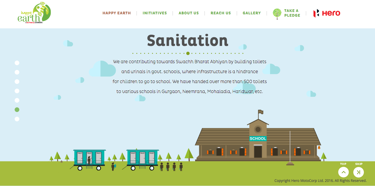 Happy Earth — Building toilets in schools