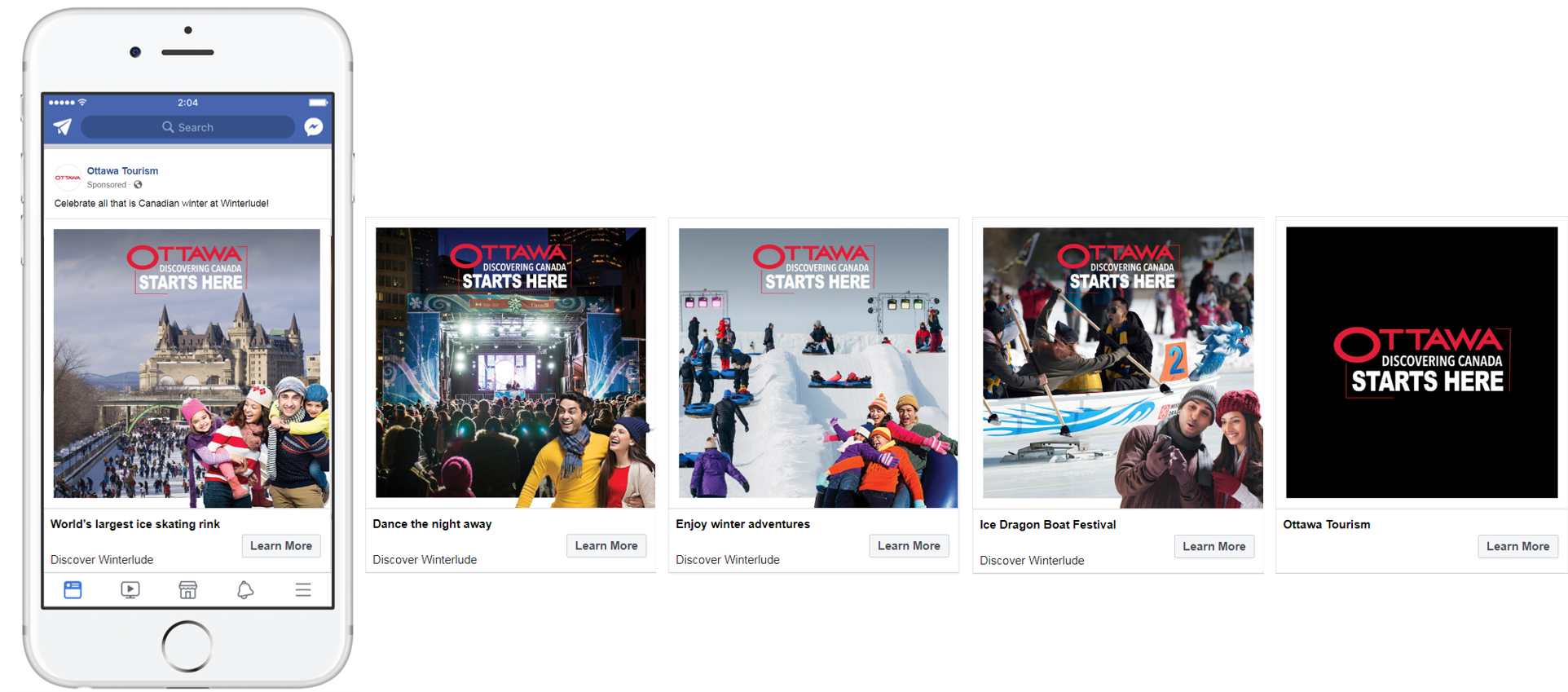 Ottawa Tourism — Winterlude Social Creative